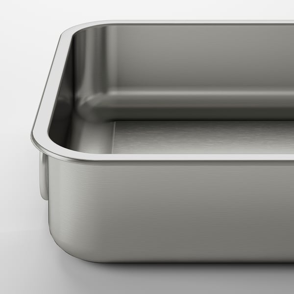 KONCIS Plat à four, acier inox, 10 ¼x7 ¾ "