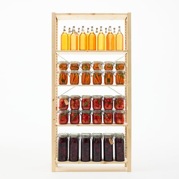 KORKEN Bocal avec couvercle, verre clair, 34 oz