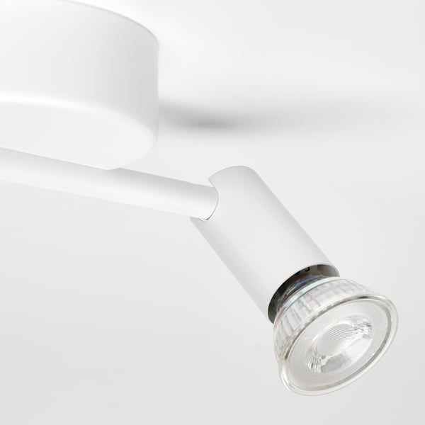 KRUSNATE Plafonnier 2 spots, blanc