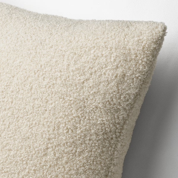 KRYDDBUSKE Housse de coussin, beige clair, 20x20 "