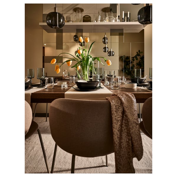 KRYLBO Chaise, Tonerud beige foncé