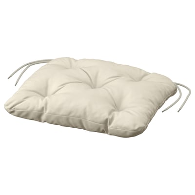 KUDDARNA Coussin de chaise, extérieur, gris-beige clair, 14 1/8x12 5/8 "
