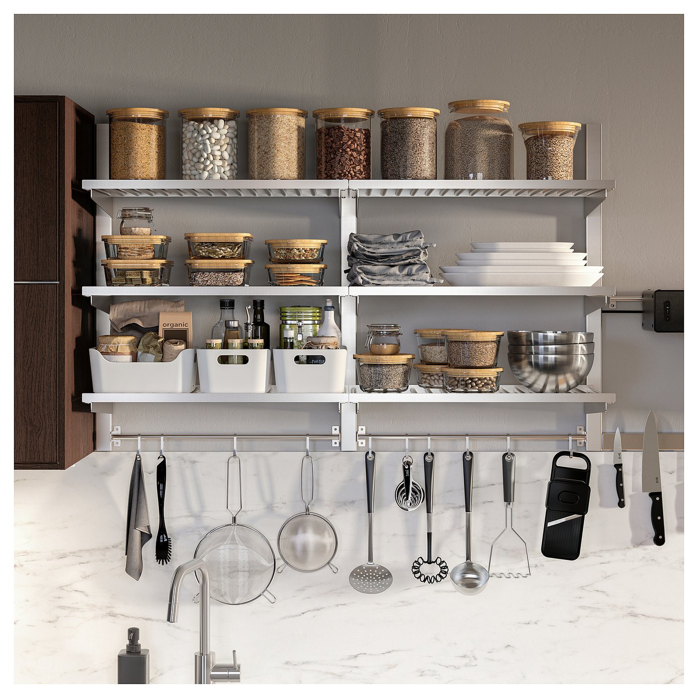 KUNGSFORS Barre, acier inox, 22 "