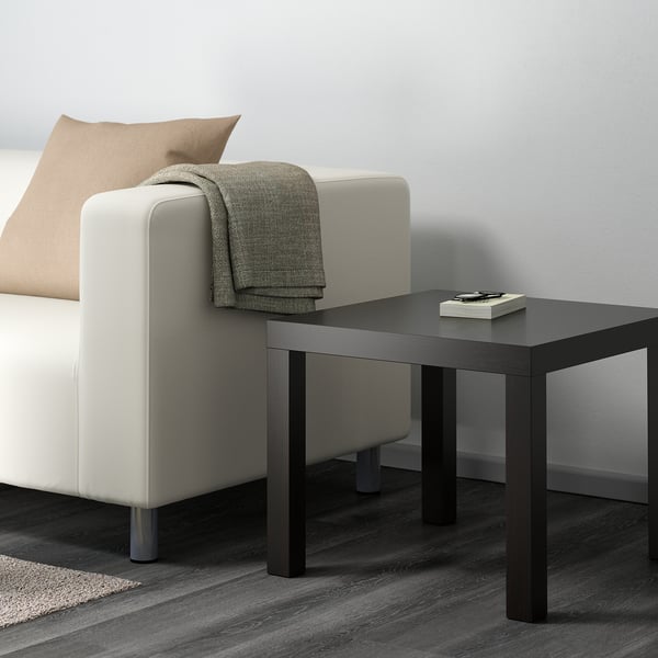 LACK Table d'appoint, brun-noir, 21 5/8x21 5/8 "