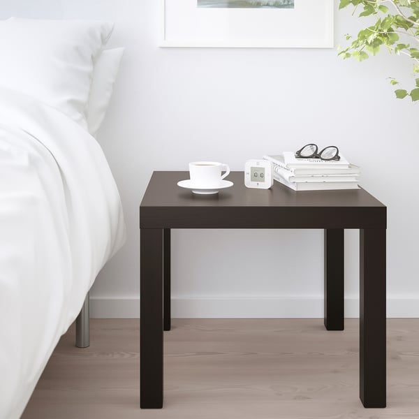 LACK Table d'appoint, brun-noir, 21 5/8x21 5/8 "