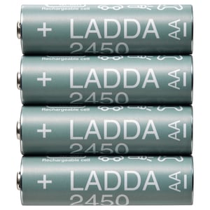 LADDA Pile rechargeable, HR06 AA 1,2V, 2450mAh