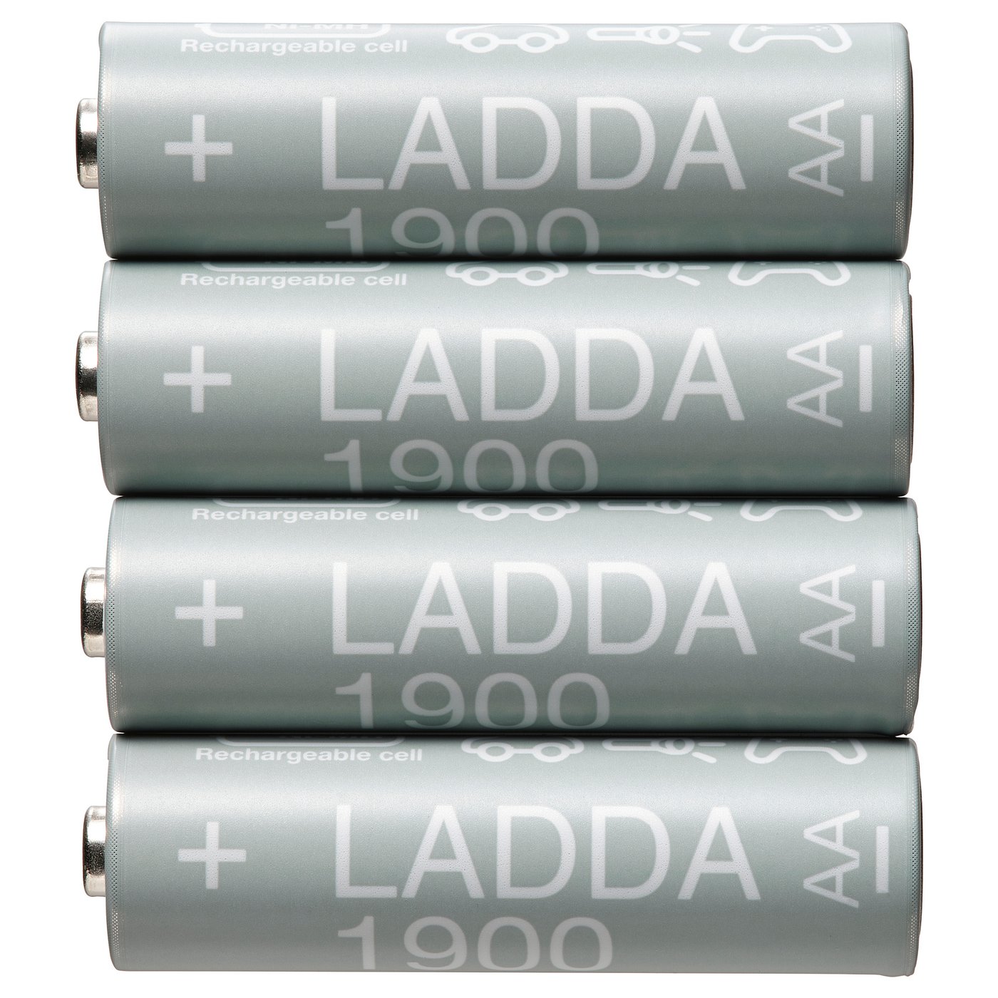 LADDA Pile rechargeable, HR06 AA 1,2V, 1900mAh