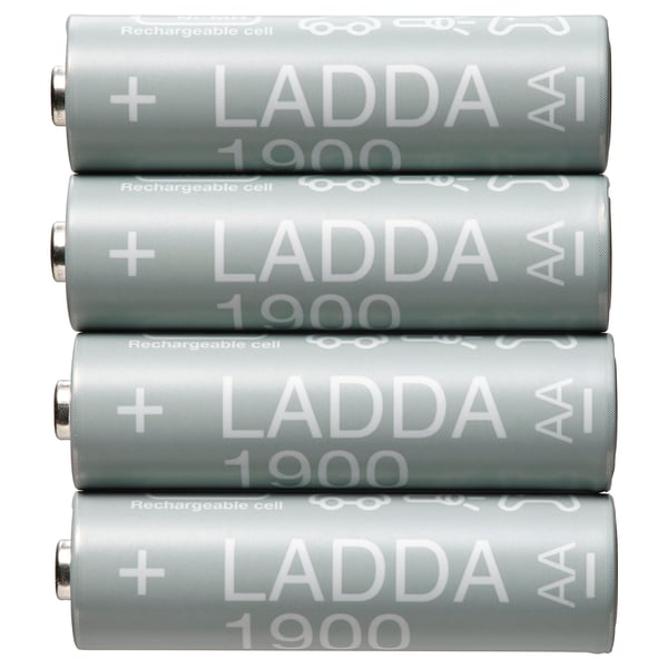 LADDA Pile rechargeable, HR06 AA 1,2V, 1900mAh