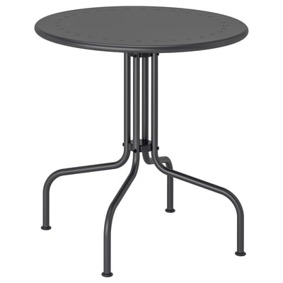 LÄCKÖ Table, extérieur, gris, 27 1/2 "
