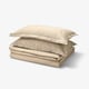 LÄKEVÄNDEROT Housse de couette et taie(s), beige, Très grand 2 places