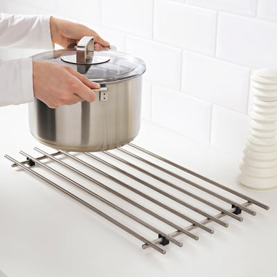 LÄMPLIG Grille dessous-de-plat, acier inox, 20x11 "