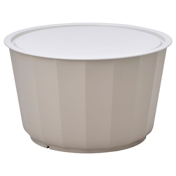LÅGASKÄR Table basse, extérieur, beige