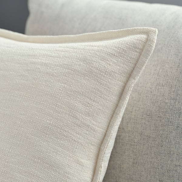 LAGERPOPPEL Housse de coussin, blanc cassé, 26x26 "