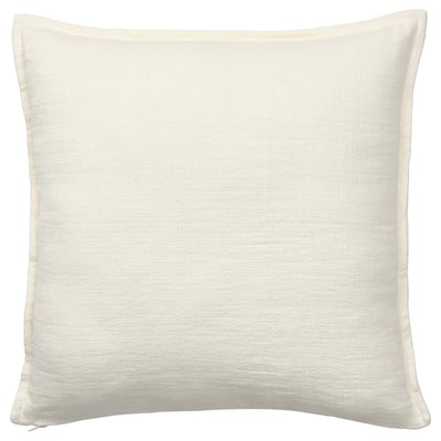 LAGERPOPPEL Housse de coussin, blanc cassé, 20x20 "