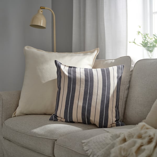 LAGERPOPPEL Housse de coussin, blanc cassé, 26x26 "