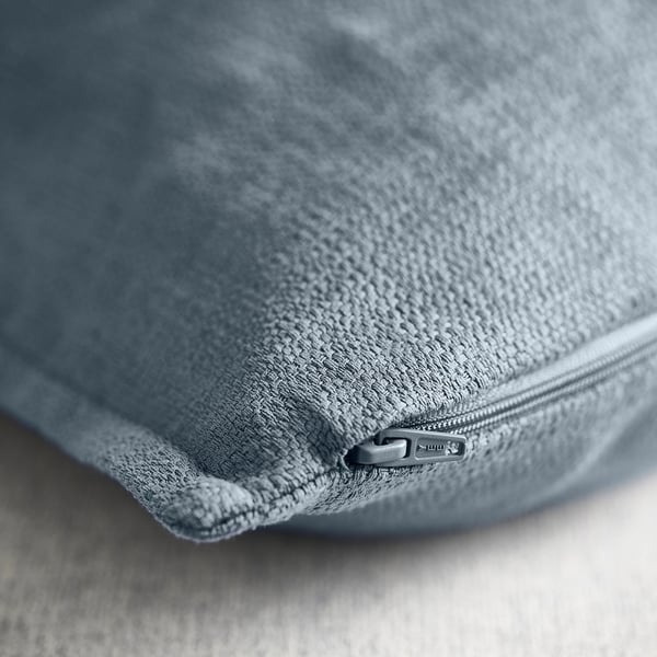 LAGERPOPPEL Housse de coussin, gris-bleu, 26x26 "