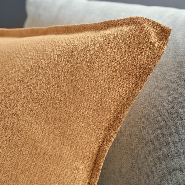 LAGERPOPPEL Housse de coussin, jaune-beige, 20x20 "