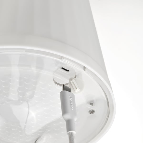 LAMPAN Lampe DEL portative, à pile couleur réglable/extérieur blanc, 9 ½ "
