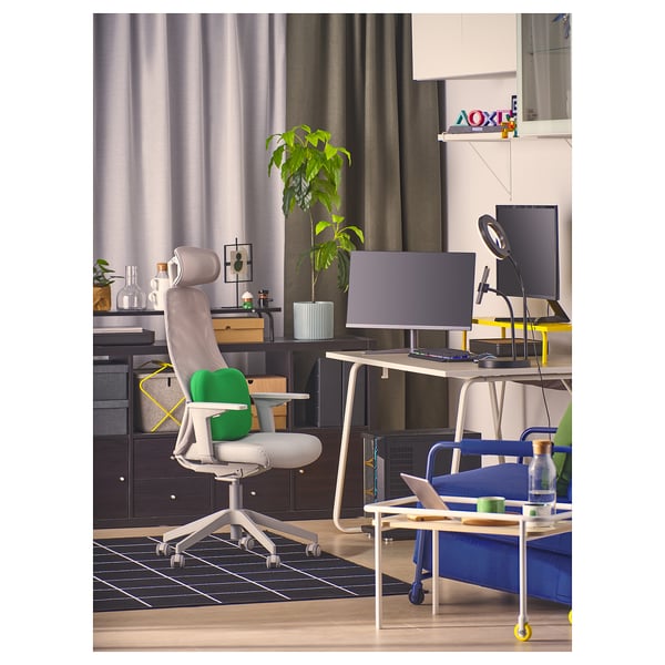 LÅNESPELARE Support pour écran, noir, 38 ¼x7 ½ "
