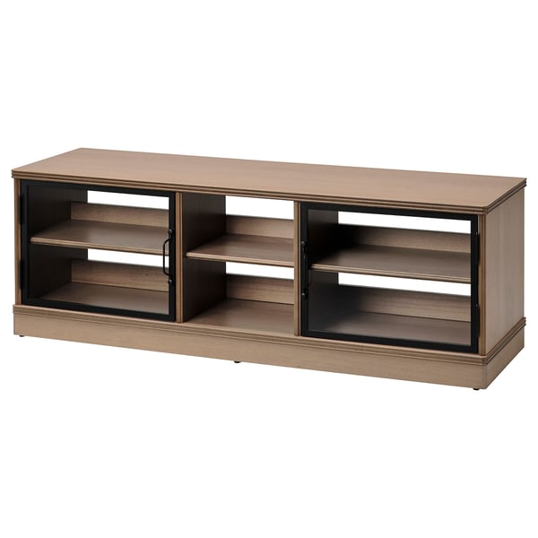 LANESUND Meuble télé, gris-brun, 63 3/8x18 1/2x21 5/8 "