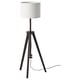 LAUTERS Lampadaire, brun frêne/blanc