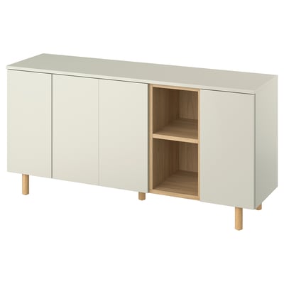 LEDAMOT Armoire, gris-beige clair, 59 1/8x16 5/8x29 1/2 "