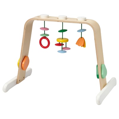 LEKA Portique bébé, bouleau contreplaqué/multicolore