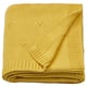 LEN Couverture bébé, jaune/tricoté, 27 1/2x35 3/8 "