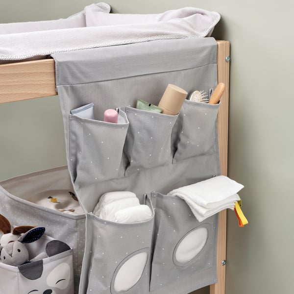 LEN Rangement suspendu, à picots/gris clair, 17 ¾x25 ¼ "
