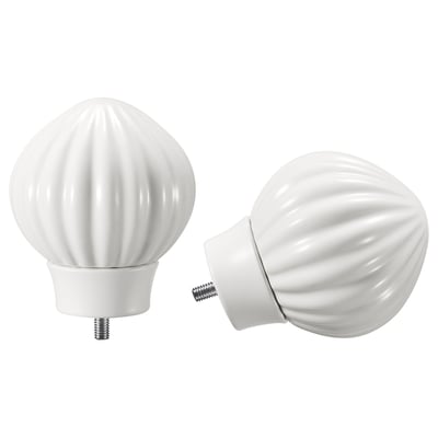 LERBRONIA Embouts, 1 paire, blanc/céramique
