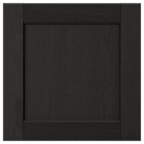 LERHYTTAN Façade de tiroir, teinté noir, 15x15 "