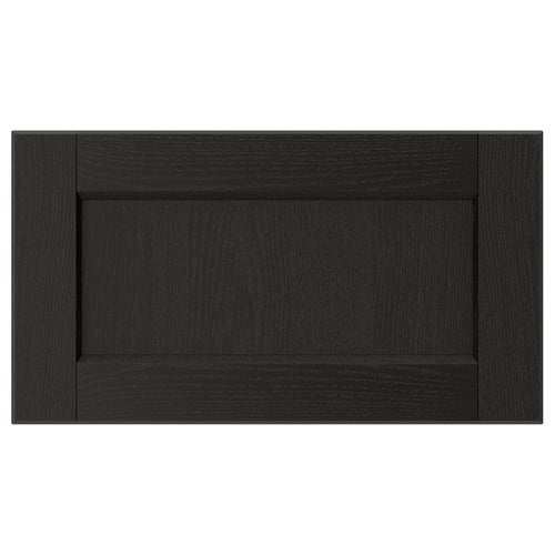 LERHYTTAN Façade de tiroir, teinté noir, 18x10 "
