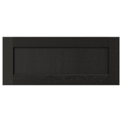 LERHYTTAN Façade de tiroir, teinté noir, 24x10 "