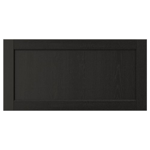 LERHYTTAN Façade de tiroir, teinté noir, 30x15 "