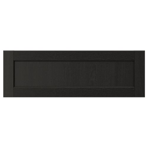 LERHYTTAN Façade de tiroir, teinté noir, 30x10 "
