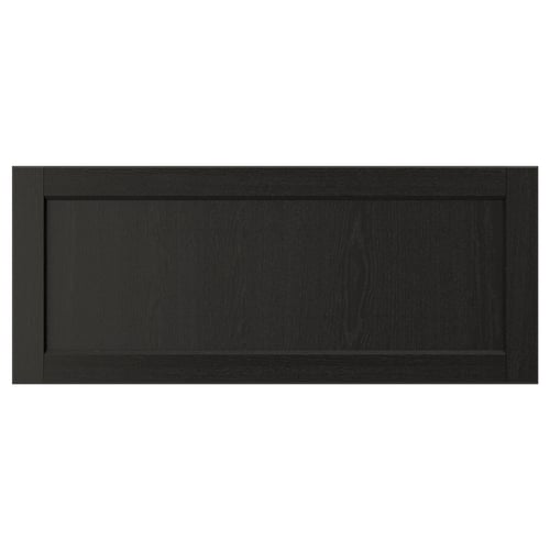 LERHYTTAN Façade de tiroir, teinté noir, 36x15 "