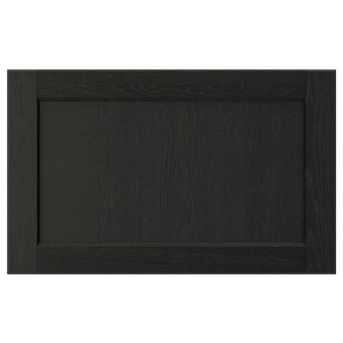 LERHYTTAN Façade de tiroir, teinté noir, 24x15 "