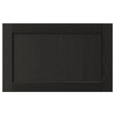 LERHYTTAN Façade de tiroir, teinté noir, 24x15 "