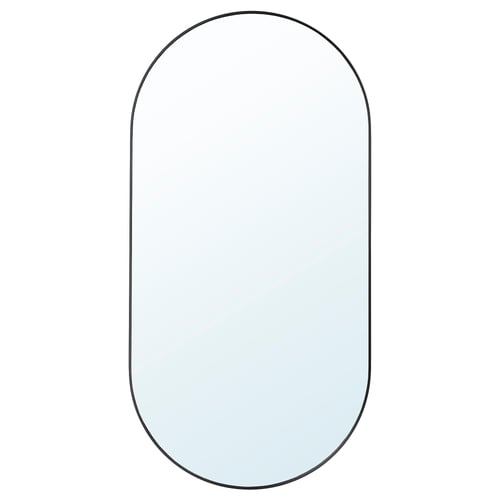LINDBYN Miroir, noir, 23 5/8x47 1/4 "