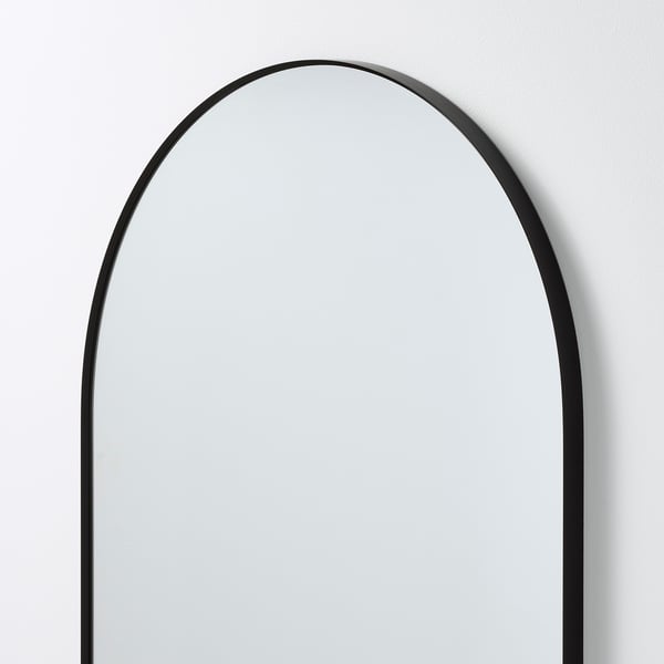 LINDBYN Miroir, noir, 23 5/8x66 7/8 "