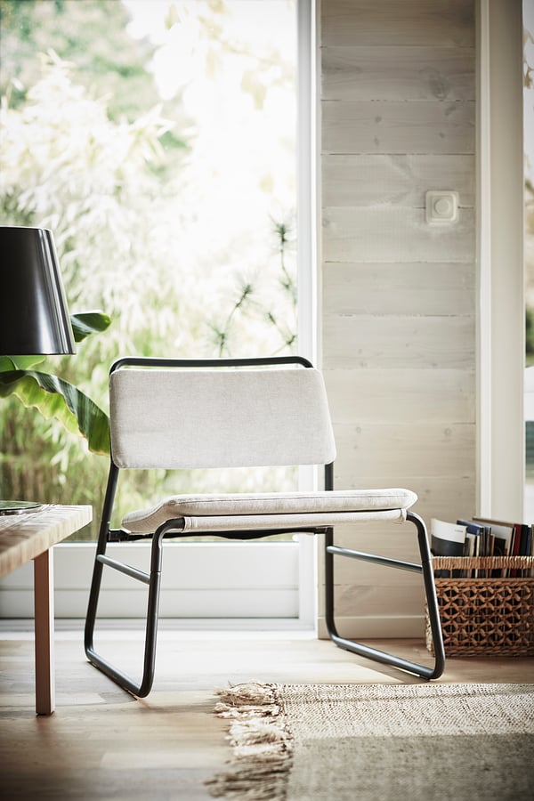 LINNEBÄCK Fauteuil, Orrsta gris clair