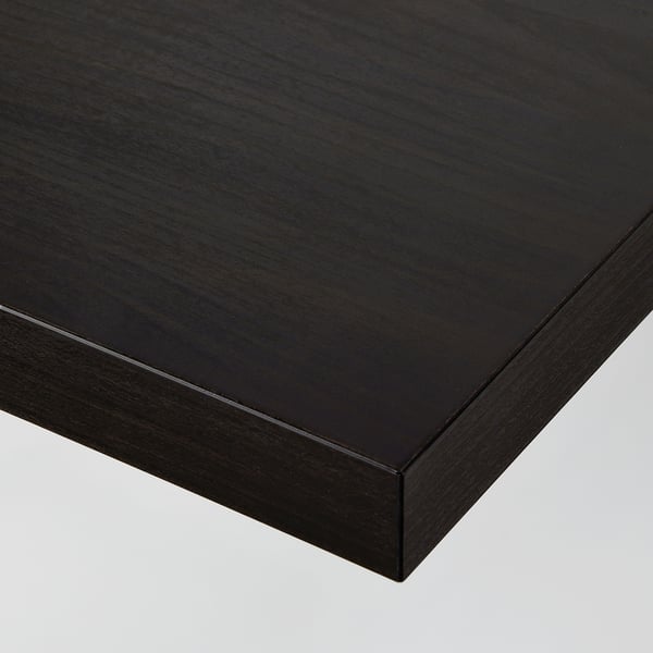 LINNMON / ADILS Table, brun-noir/noir, 39 3/8x17 3/4 "
