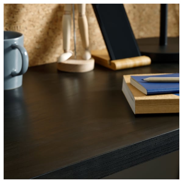 LINNMON Plateau de table, brun-noir, 39 3/8x17 3/4 "