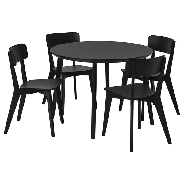 LISABO / LISABO Table et 4 chaises, noir/noir, 41 3/8 "