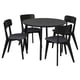 LISABO / LISABO Table et 4 chaises, noir/Tallmyra noir/gris, 41 3/8 "