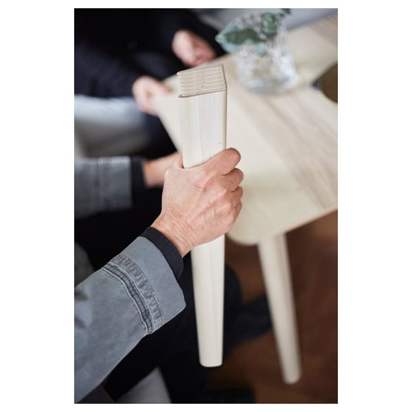 LISABO / RÖNNINGE Table et 4 chaises, frêne plaqué/vert, 55 1/8x30 3/4 "