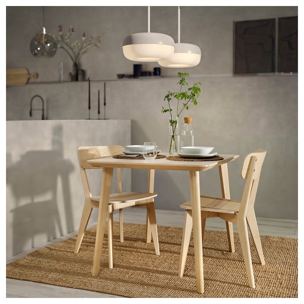 LISABO Table, frêne plaqué, 34 5/8x30 3/4 "