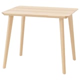 LISABO Table, frêne plaqué, 34 5/8x30 3/4 "