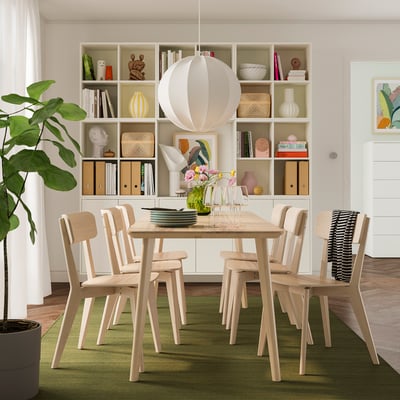 LISABO Table, frêne plaqué, 78 3/4x30 3/4 "