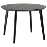 LISABO Table, noir/frêne plaqué, 41 3/8 "